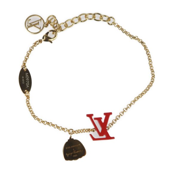 LOUIS VUITTON Red Charm Bracelet - Picture 3 of 8